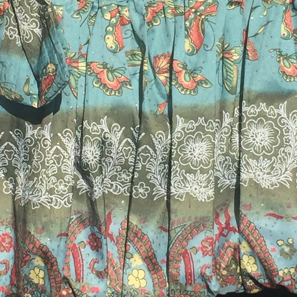 Fabric and grass bohemian handbag - Picture 5 of 6